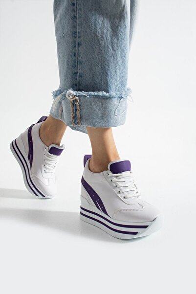 Leyna Women's Internal Hidden Heel Sneakers Height [10] cm