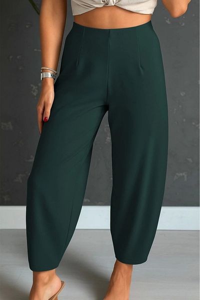 nedo7 Women's High Waist Crepe Pants