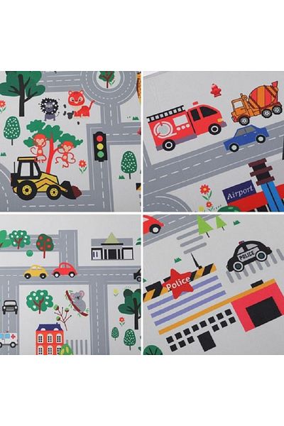OEM Children's mat, size 165x100 cm, Race track