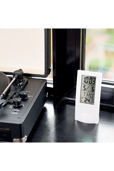 OEM Statie meteo cu ceas, dimensiune 6.5x6x14.5 cm