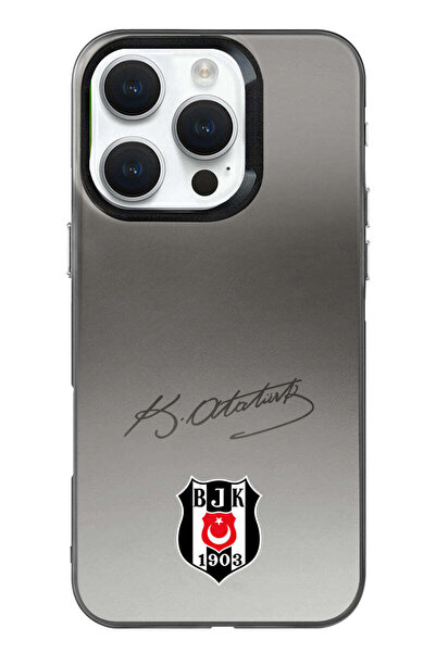Beşiktaş iPhone 16 Pro Max Uyumlu ATA İmza Arma Premium Lisanslı Telefon Kılıfı