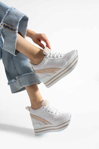 Leyna Women's Inner Hidden Heel Sports Shoes Height [10] cm