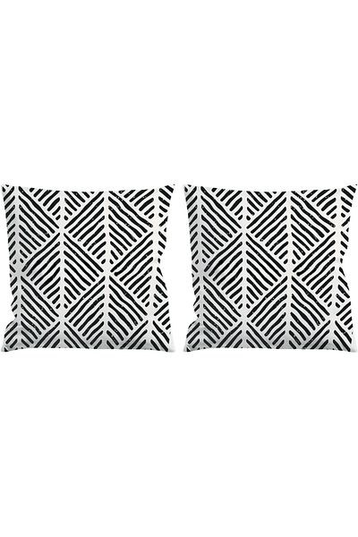 AGLIKA Set 2 covers for decorative pillows Zebra style Aglika, 45x45 cm, zipper closure, digital print, pol