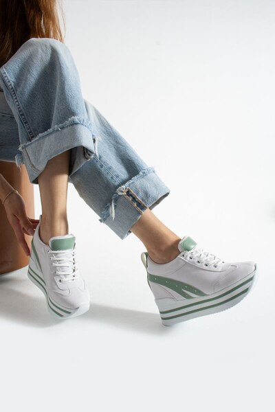 Leyna Women's Internal Hidden Heel Sneakers Height [10] cm