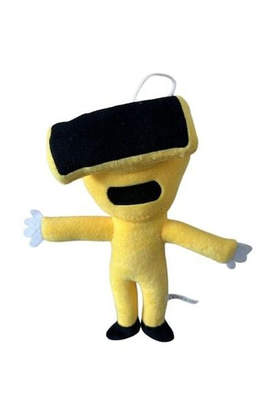 OEM Plush Toy Sprunki Garnold with Arms and Legs, Yellow, 25cm