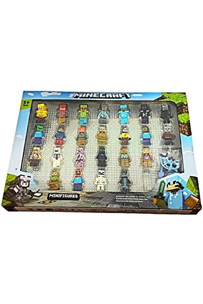 MINECRAFT set 24 figurine, multicolor, 6 cm