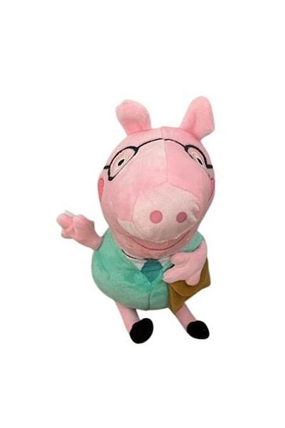Peppa Pig Figurina Tata Pig, celebrul personaj animat Peppa Pig, 25cm, verde