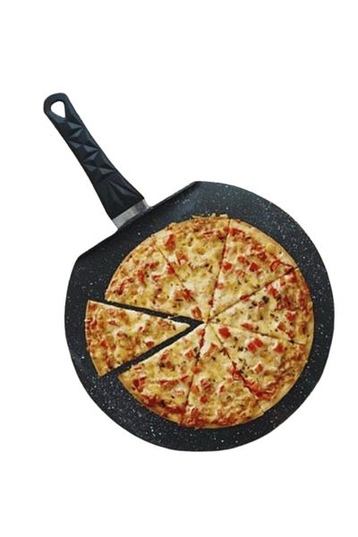 Hanedanev Granite Pizza Pan 36 cm - Fireproof Non-Stick Pizza Pancake Pan 36 cm