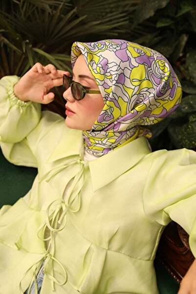 Silk Home وشاح متميز من الحرير بنسبة 100% من نسيج التويل