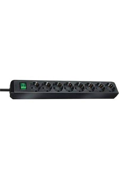 Brennenstuhl Prelungitor de linie cu întrerupător, protecție pentru copii, 8 prize, cablu H05VV-F 3G1.5,