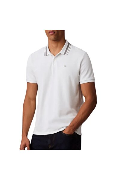 Calvin Klein Men's White Polo Shirts