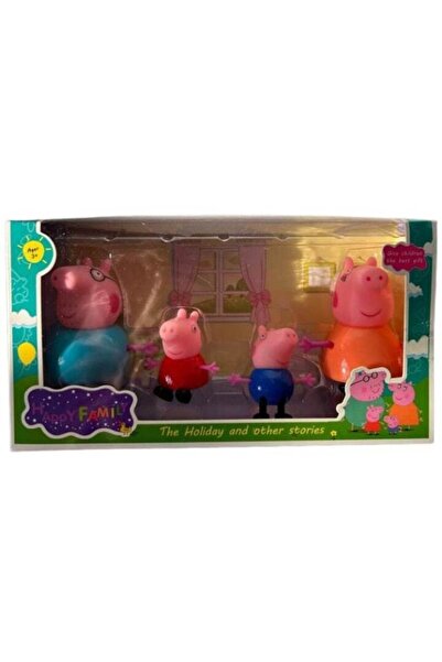 Peppa Pig Set Peppa Pig, 4 figurines: children and parents, multicolor, 5-10cm