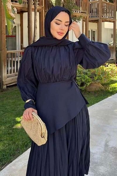 nedo7 Layere Dress Navy Blue