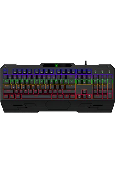 T-DAGGER Tastatura gaming mecanica Battleship, iluminare rainbow, switch Outemu Blue, Negru