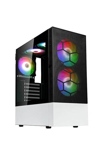 Kolink Observatory MX Mesh ARGB, Mid-Tower, Black/White