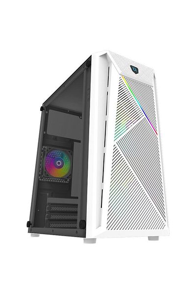 AQIRYS Carcasa Bellatrix Pro White, Mini Tower, fara sursa, mATX, White