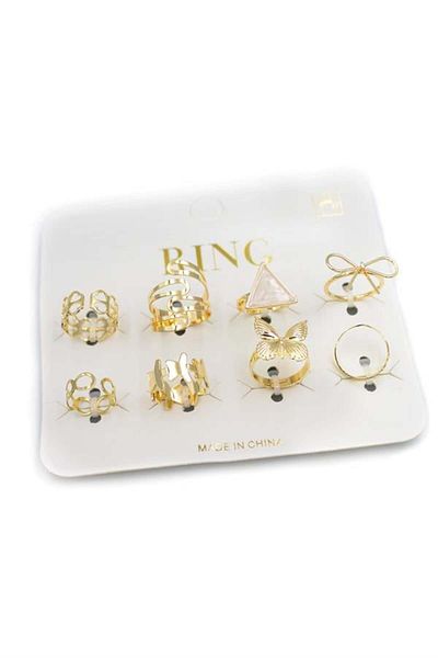 MBB ETİCARET Multiple ring set - gold