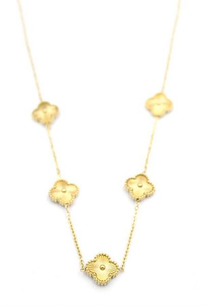 MBB ETİCARET Vc Clover Necklace - Gold