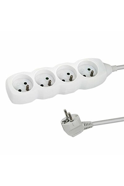 ESPERANZA Prelungitor ELK206W, 4 prize, 3m Alb