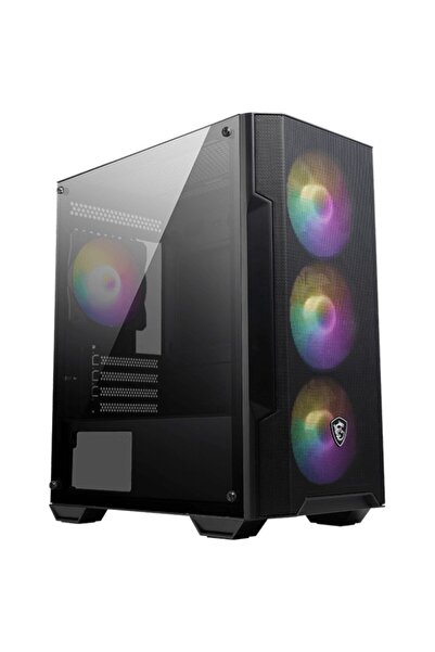 MSI Carcasă MAG FORGE M100A D60, Tower Micro ATX, RGB, Sursă de alimentare 600W, Neagră