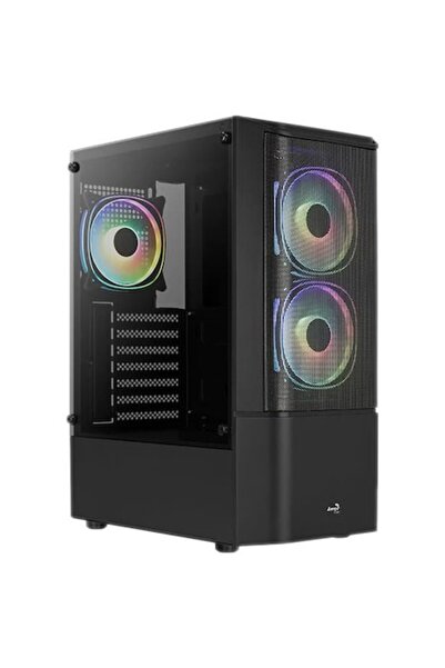 AEROCOOL Quantum Mesh V3, Mid-Tower Case, No PSU, ATX, Black