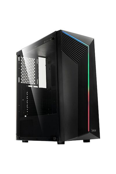 Spacer Carcasa WARRIOR, Middle Tower, ATX, fara sursa, sticla securizata
