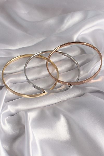 MBB ETİCARET 316L Steel Mix Color Ajda Model Women's Bracelet Set - TJ-BB5967