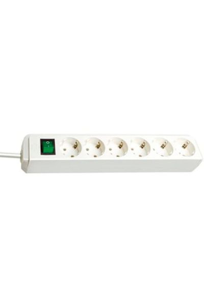 Brennenstuhl Prelungitor 141092, cu întrerupător, protecție pentru copii, 6 prize, cablu H05VV-F 3G1.5, 1