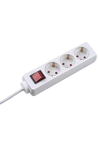 Bachmann SELLY Power Strip 3842045, 3 Sockets, 5m Cord, White