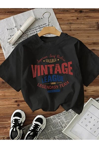 l'eivor Γυναικείο βαμβακερό μπλουζάκι Vintage League Printed