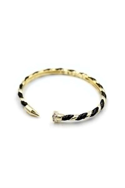 MBB ETİCARET Enamel nail bracelet - black