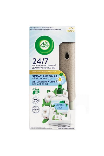 Air Wick Odorizer kit - automatic spray without aerosols, Air Wick Fresh Cotton, 228ml