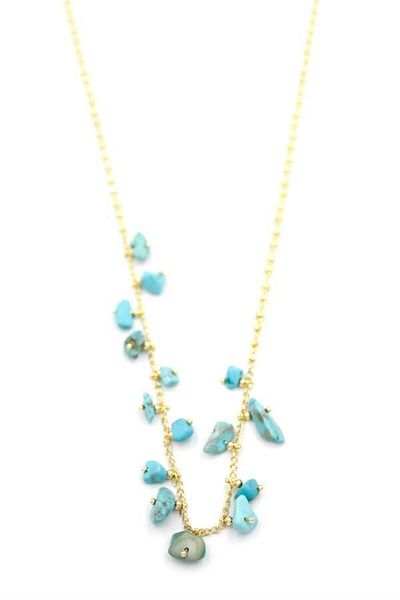 MBB ETİCARET Stone Pendant Necklace - Gold