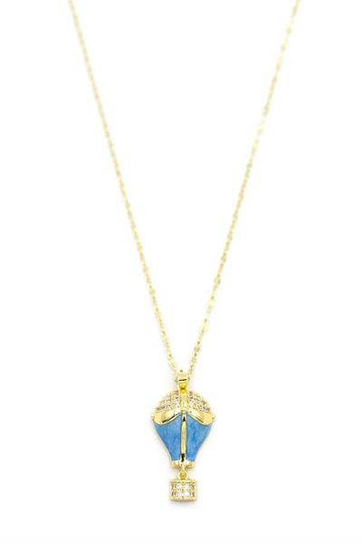 MBB ETİCARET Stony balloon necklace - gold