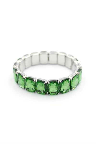 MBB ETİCARET Elastic stone bracelet - green
