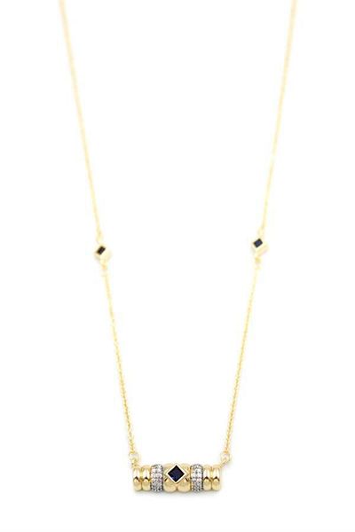 MBB ETİCARET Stone Necklace - Black