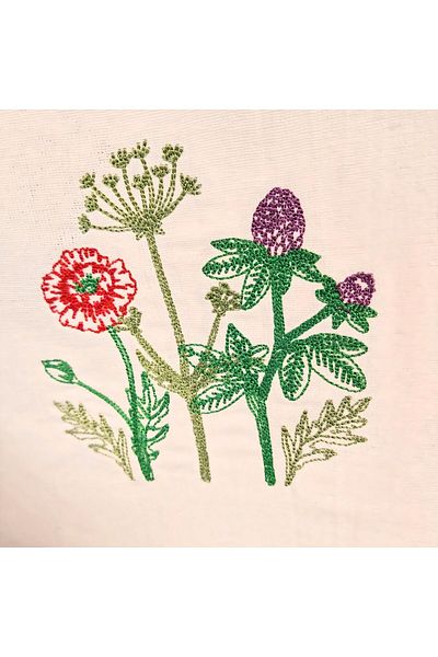 Tela Blouse made of cotton with floral embroidery – Elena