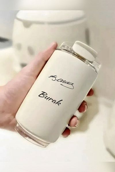 İŞTE BU كوب ترمس مفرغ من الهواء بتصميم ريترو - 240 مل |   الحليب الأبيض |   304 فولاذ، حفظ الحرارة، لا يتسرب