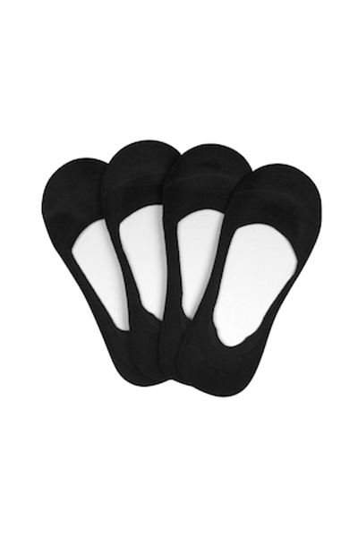 OEM Sosete tip talpici, set 4 perechi, negru 36-41