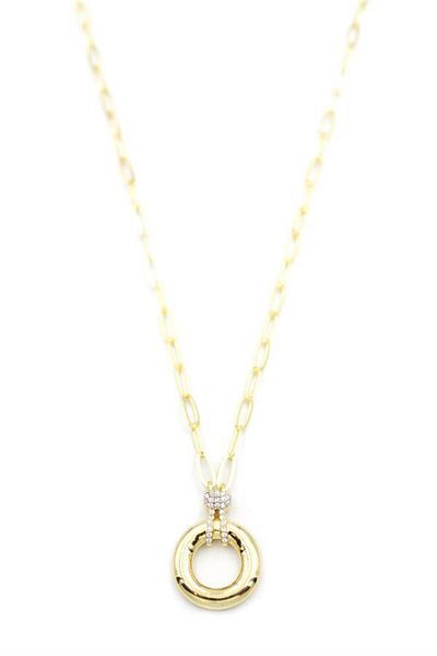 MBB ETİCARET Ring Necklace - Gold