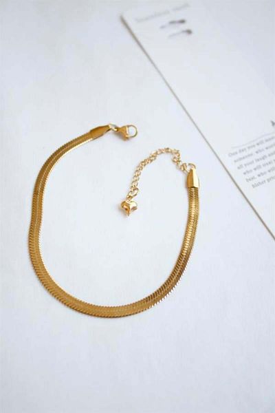 MBB ETİCARET Steel Italian Chain Bracelet - Gold