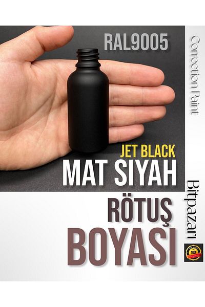 Flea Market Matte Black Touch up Paint 20ml - Ral9005