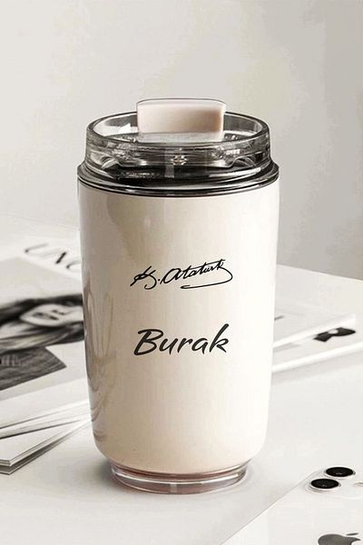 İŞTE BU كوب ترمس مفرغ من الهواء بتصميم ريترو - 240 مل |   الحليب الأبيض |   304 فولاذ، حفظ الحرارة، لا يتسرب