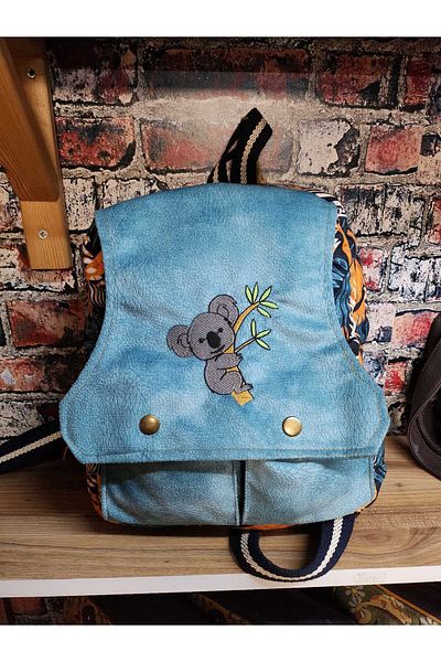 Street Bag Koala Embroidered Backpack Bohem