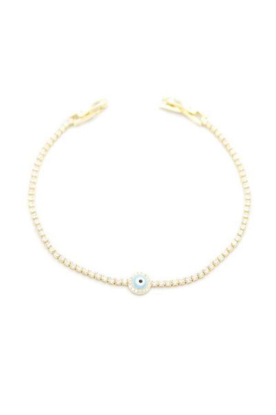 MBB ETİCARET Mineli Eye Stone Bracelet - Gold