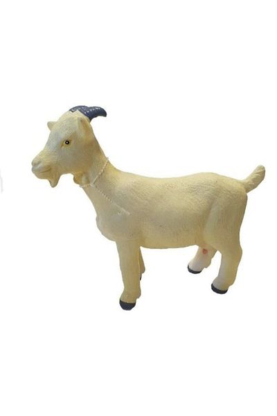 MASHASHOP Figurine Capra, realist, alb, 25 cm