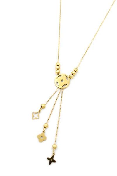 MBB ETİCARET Vc Clover Necklace - Gold