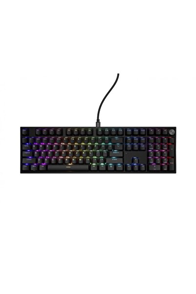 Genesis Tastatură mecanică de gaming THOR 404 RGB Outemu Peach Silent Switch, USB, Negru