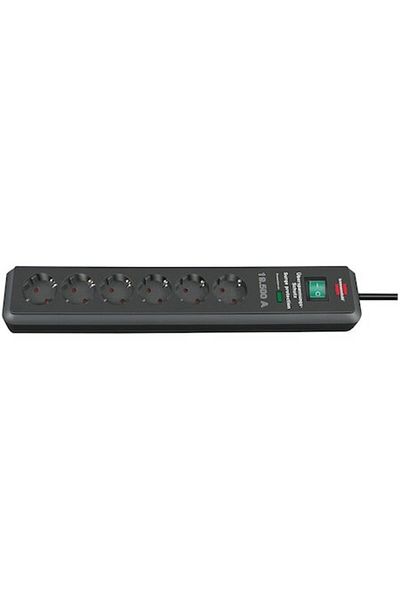 Brennenstuhl Prelungitor cu protecție, 6 prize, 2 m