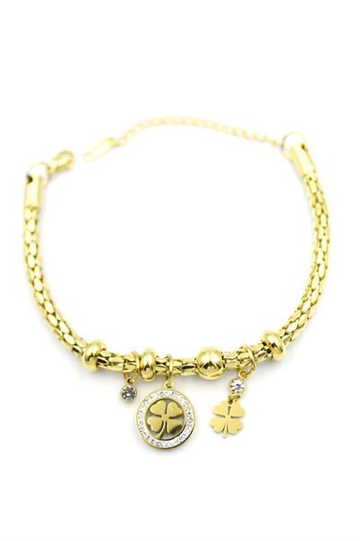 MBB ETİCARET Clover bracelet - gold